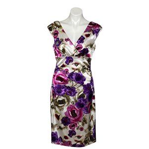 Maggy London Sleeveless Floral Dress, Size 10